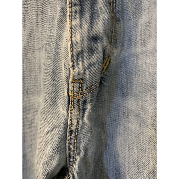 Tommy Hilfiger Mens 36 x 30 Premium Denim Jeans Straight Relax Distressed - Picture 15 of 16